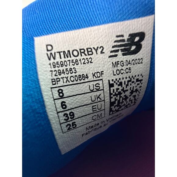 New Balance Fresh Foam X More Trail v2 Running Shoe Women's 8 Wide Blue Apricot - Picture 10 of 11